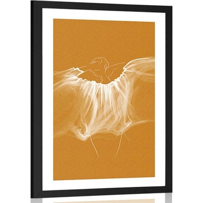 Plakát s paspartou něžnost ženy - 40x60 no frame