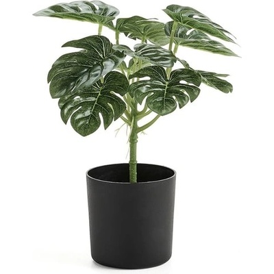 Umělá rostlina EVERGREEN, monstera, výška 250 mm, 1 ks