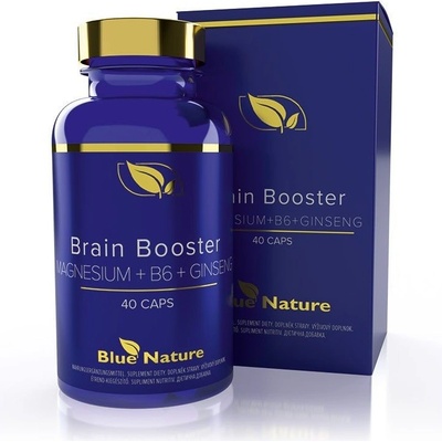 Brain Booster Magnesium + B6 + Ginseng 40 kapsúl