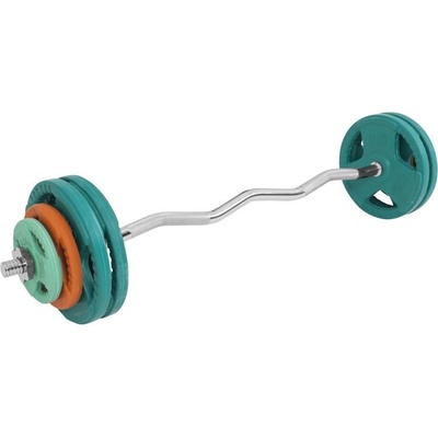 Gorilla Sports set nakládací tyče a závaží 35 kg