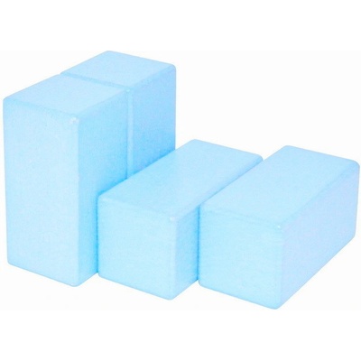 DrKO dřevěný hranol 8 x 4 x 4 cm 1ks modrá světlá