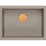 Quadron Композитна мивка за под плот Quadron Logan 100 бежово - медно 59.5x45.1 см (HQJ6045U4_PVDC1_U) Мивка за вграждане
