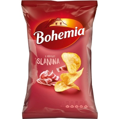 Bohemia bramborové lupínky s příchutí slanina 130 g