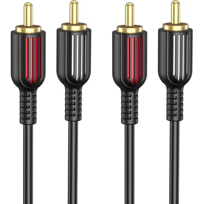 BOROFONE Кабел BL13 - 2RCA на 2RCA - 1, 5m - Черен KP28006 (28006)