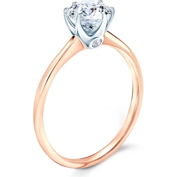 Image 1 of SAVICKI Годежен пръстен The Journey: двуцветно злато, бял сапфир