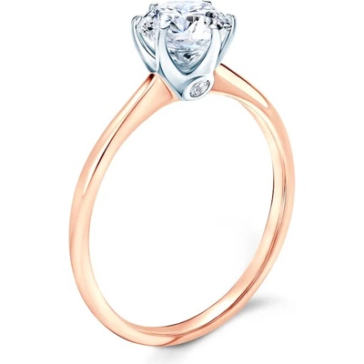 SAVICKI Годежен пръстен The Journey: двуцветно злато, бял сапфир