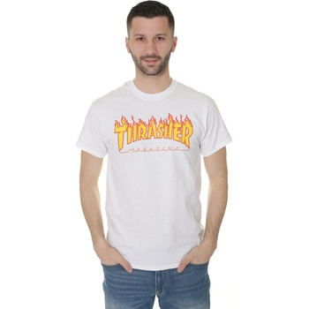 Thrasher Flame Logo white