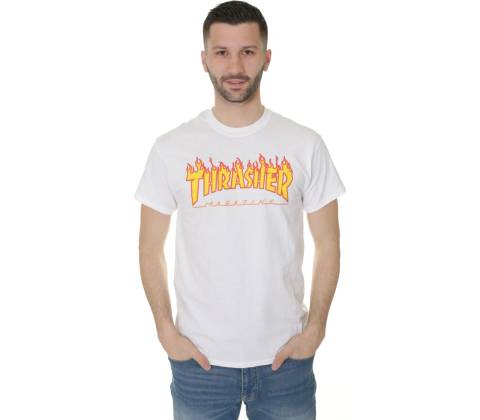 Thrasher Flame Logo white