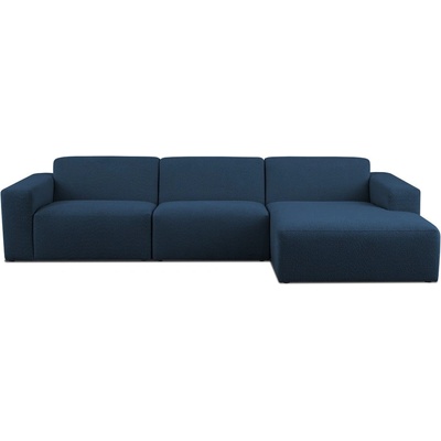 Scandic Тъмносин ъглов диван от букле (десен ъгъл) Roxy - Scandic (Big ch (1,5+1,5+ch) Right CM 16_2 d.blue)