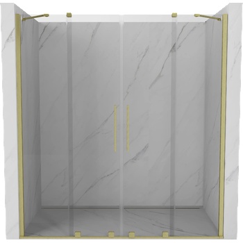Mexen Velar Duo плъзгащи се душ врати 170 см, прозрачни, златно четкавано - 871-170-000-02-55 (871-170-000-02-55)