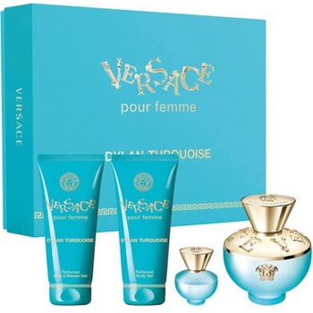Versace Dylan Turquoise Gift Set EDT 100 ml + Body Gel 100 ml + Shower Gel 100 ml + EDT 5 ml за жени