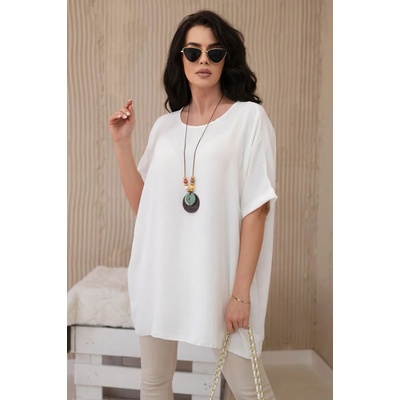 Fashionweek oversize s príveskom pre moletky K31 Biela