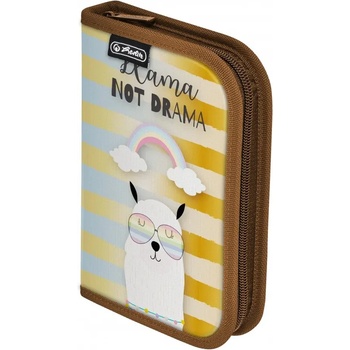 Herlitz Ученически несесер празен, 2 допълнителни крила, момичета, Lama - Herlitz