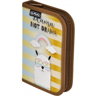 Herlitz Ученически несесер празен, 2 допълнителни крила, момичета, Lama - Herlitz