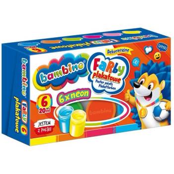 St. Majewski Бои за рисуване St. Majewski Bambino, 6 неонови цвята