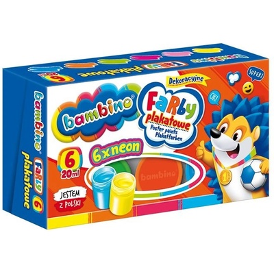 St. Majewski Бои за рисуване St. Majewski Bambino, 6 неонови цвята