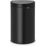Brabantia Кош за смет Brabantia Touch Bin New 40L, Matt Black (649733)