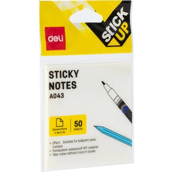 Deli Stick Up прозрачни самозалепващи листчета (10602274)