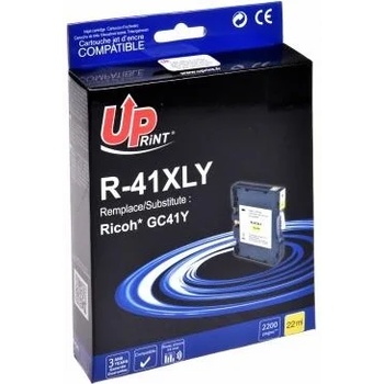 Image 1 of Compatible Мастило гел UPRINT GC41M, RICOH, 36ml, 2500 копия, 405764, Yellow (LF-INK-RICOH-GC41Y)