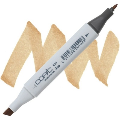 Lihová fixa COPIC Classic oboustranná Fine & Chisel, Toast (E34)