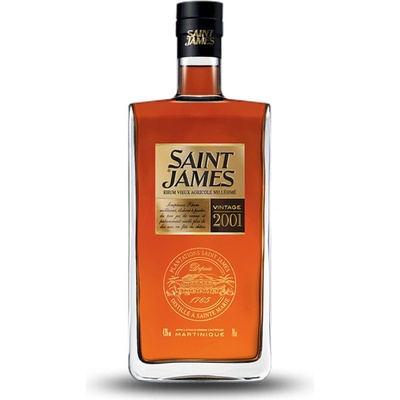 Saint James Millésime 2001 10letý Martinique rhum agricole 43% 0,7 l (holá láhev)