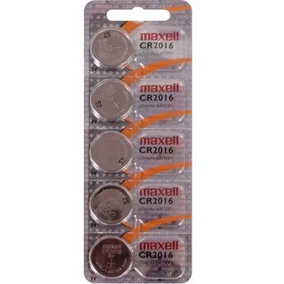 Maxell Бутонна батерия литиева cr2016 3v - цена за 1 бр (ml-bl-cr2016-5pk)
