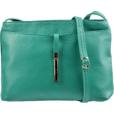 MaxFly dámská kožená crossbody kabelka 5085 tyrkysová