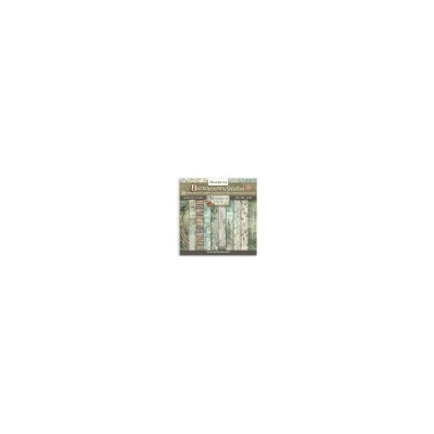 Sada papírů 20,3x20,3 190g Herbarium Silvae, na pozadí (SBBS136) Stamperia SCR526053