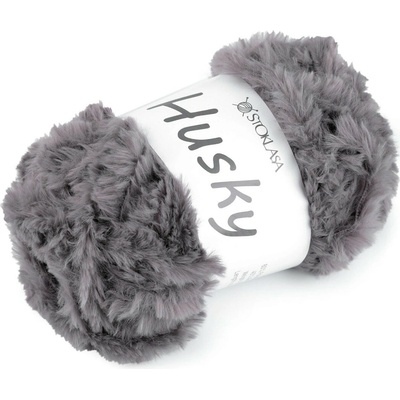 Pletací příze Husky 100 g šedá 1 ks