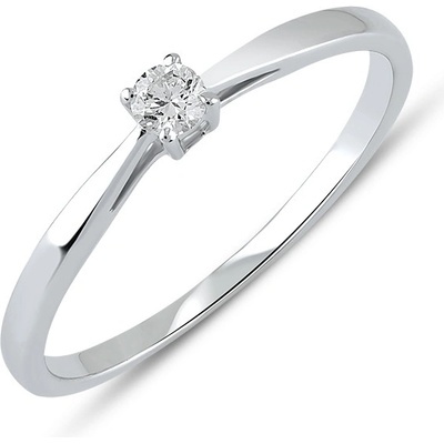 Lillian Vassago Zásnubní prsten z bílého zlata s diamantem LLV59 DR033W