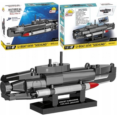 COBI 4846 World War II Německá miniponorka U-Boot XXVII Seehund – Zboží Dáma
