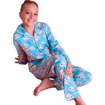 Dívčí pyžamo Panda 1F0805 modré