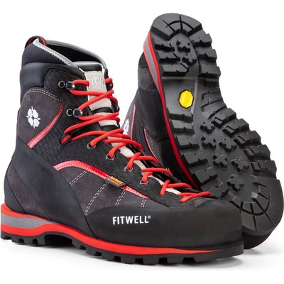 Fitwell big wall rock f4030 event / Мъжки обувки за катерене с опция за закрепване на полуавтоматични котки - антрацит 11.5 uk (fitw00242)
