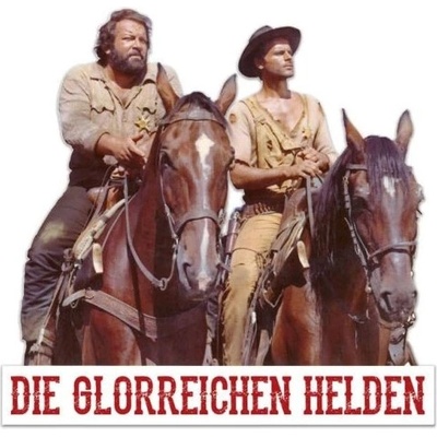 Bud Spencer a Terence Hill Cedule Bud Spencer and Terence Hill 3D Die glorreichen Helden 45x45cm