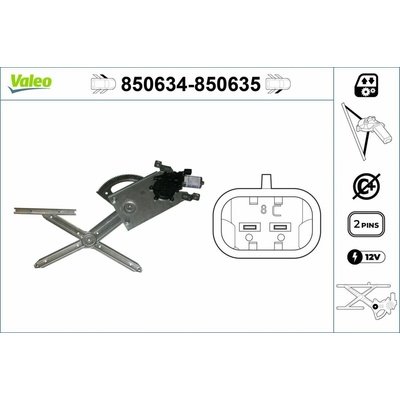 Zvedací zařízení oken VALEO 850634