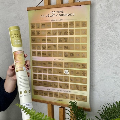 Albi Stírací plakát - 100 tipů, co dělat v důchodu