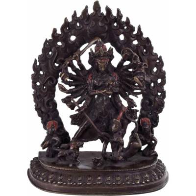 Sanu Babu Durga Bhagawati, kovová soška, 22cm