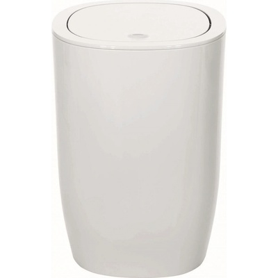 Spirella odpadkový koš PURE, bílý plast, 4 L 10_18253