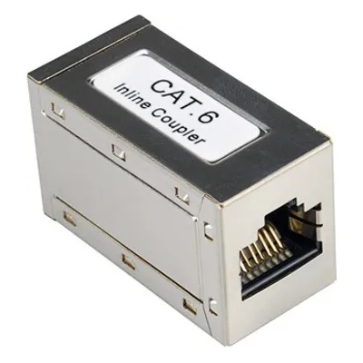 Roline Съединителна розетка ROLINE 21.17. 3041, RJ45(ж) към RJ45(ж), Cat 6, метален корпус (21.17.3041)