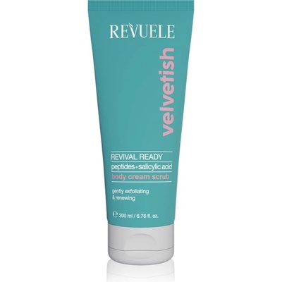 Revuele Velvetish Revival Ready Body Cream Scrub нежен пилинг за тяло с ревитализиращ ефект 200ml