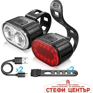 Paolo Фар и стоп за велосипед pa500/qh-805 комплект (70080) - steficenter