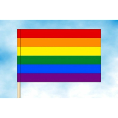 LIBEA, s.r.o. Vlajka LGBT Rozměr: 30×45 cm, Uchycení: Návlek na žerď