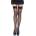 Дълги мрежести чорапи с черни панделки - Fishnet Thigh Highs S/M/L (LEGAV04770)