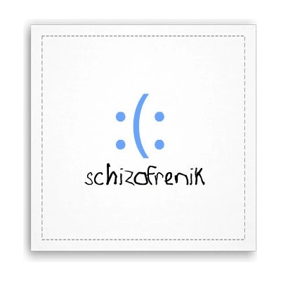 Fotoobraz 40x40 cm Schizofrenik