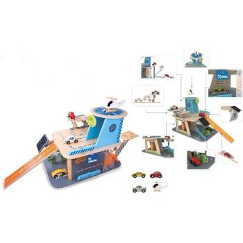 Classic World Детски дървен гараж с колички (4148)