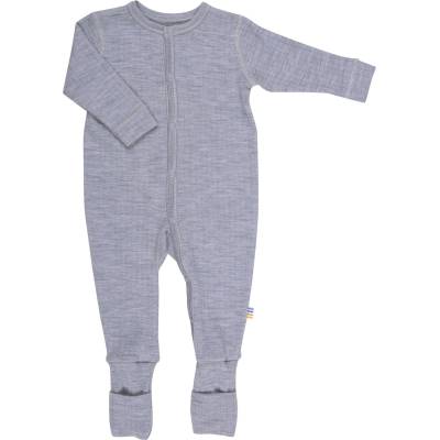 Joha Детски цял костюм Joha Kid's 581 Nightsuit 2-In-1 Foot Basic Overall - Light Grey Melange - размер 80 (EU) (704-3601-0213)