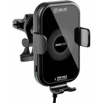 OBAL:ME Стойка за кола OBAL-ME GravCharger Wireless Car 15W, Черен (OMWGCH01)