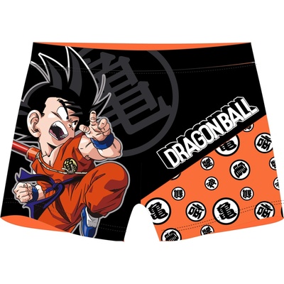 Dragon Ball licence Chlapčenské kúpacie boxerky čierna oranžová