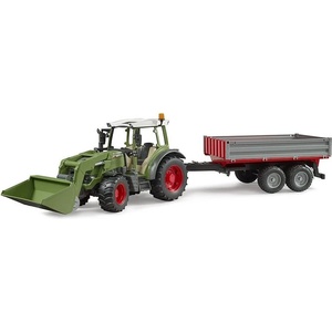 BRUDER Bruder 2182 fendt vario 211 / Трактор с челен товарач и самосвално ремарке (br 2182)