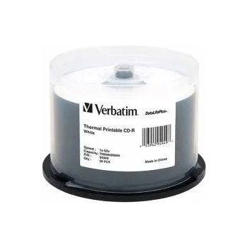 Verbatim CD-R, 700 MB, 52x, с бяло покритие за мастиленоструен печат, 50 броя в шпиндел, office1_2065100011
